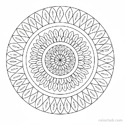 Black and white line art, extreme close-up of intricate sunflower seed patterns