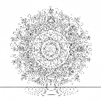 Holi Rangoli coloring page with diyas and flower petals