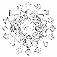 Holi gulal bowls pattern coloring page